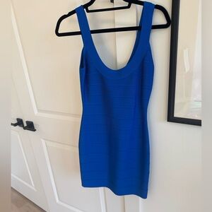 Herve Leger Blue Mini
